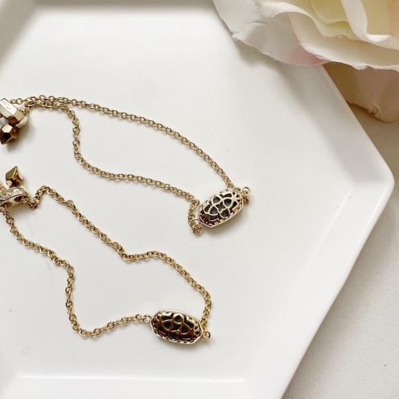 Kendra Scott Elaina multi and silver drusy gold bracelets - Picture 2 of 4